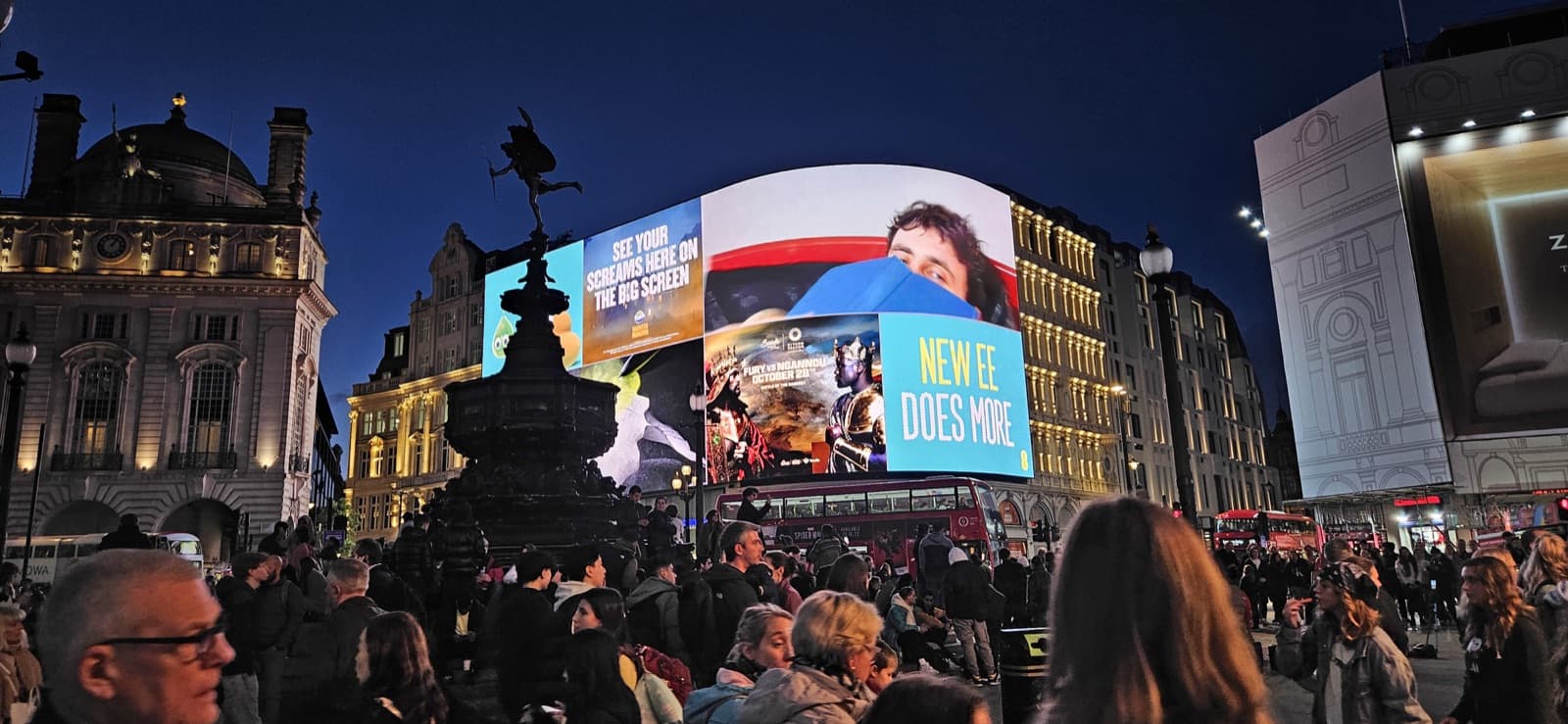 London street at night with premium nightlife atmosphere